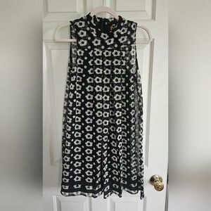 Sashin & Babi (Anthropologie) black & white floral dress